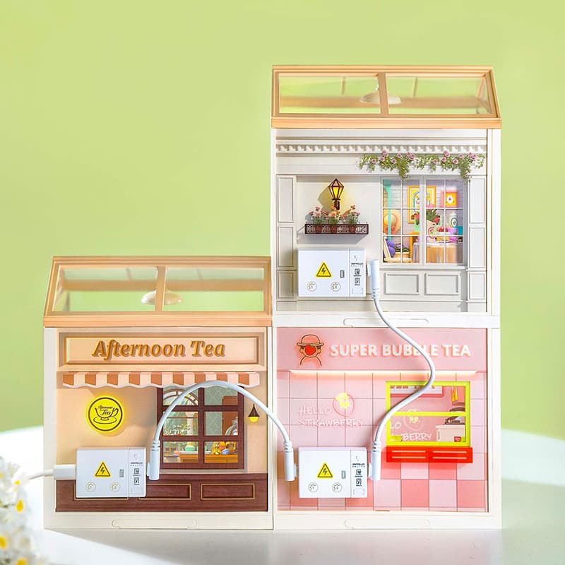 Build-Your-Own Miniature Tea Garden Kit with Lights - image 10