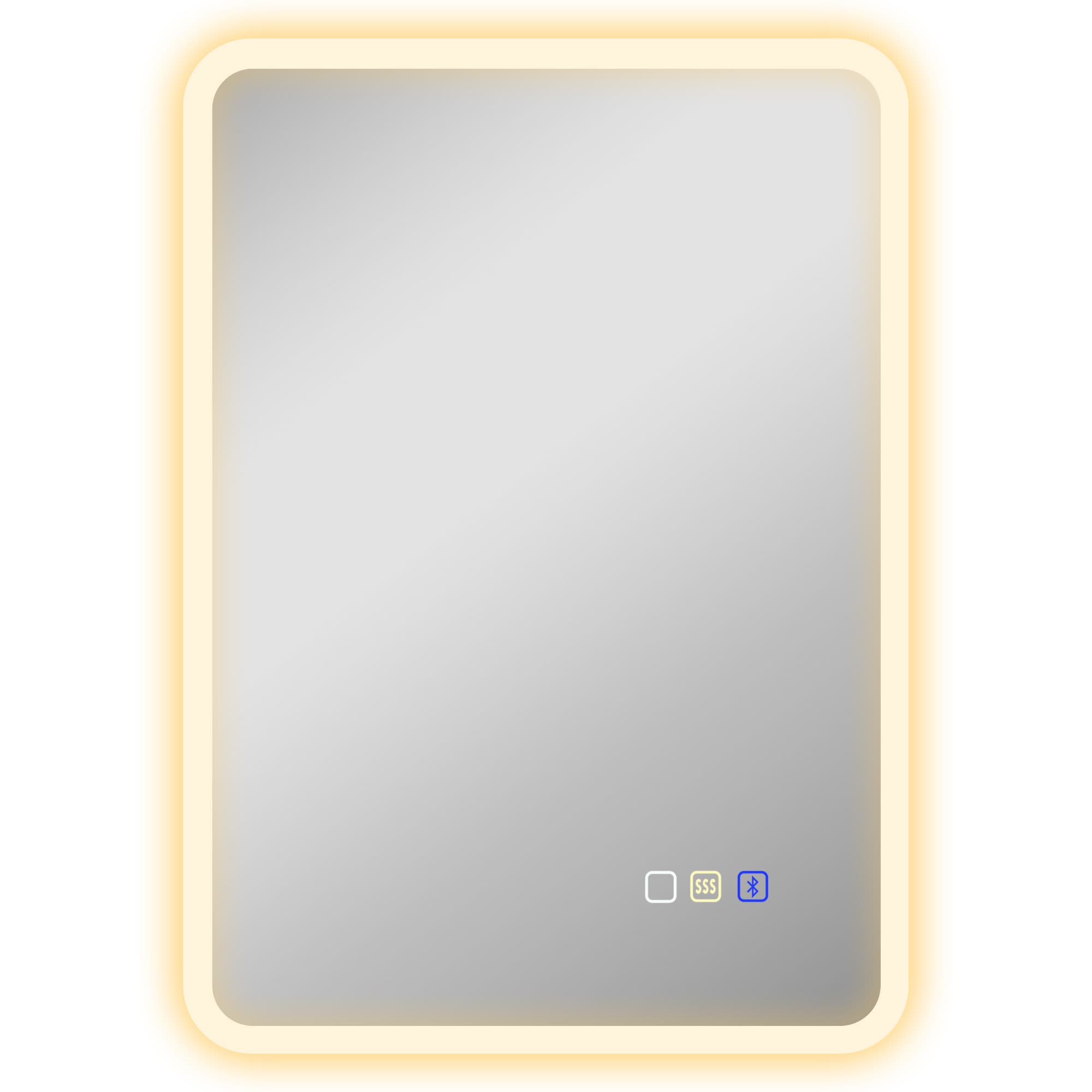 LED Bathroom Mirror with Bluetooth Sound - Silver