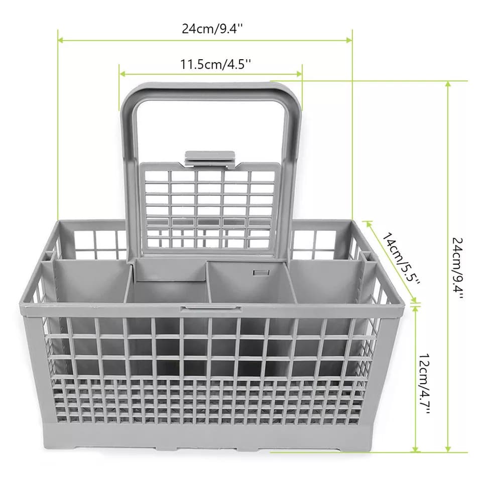 Grey Dishwasher Cutlery Basket for Everyday Loads - image 7