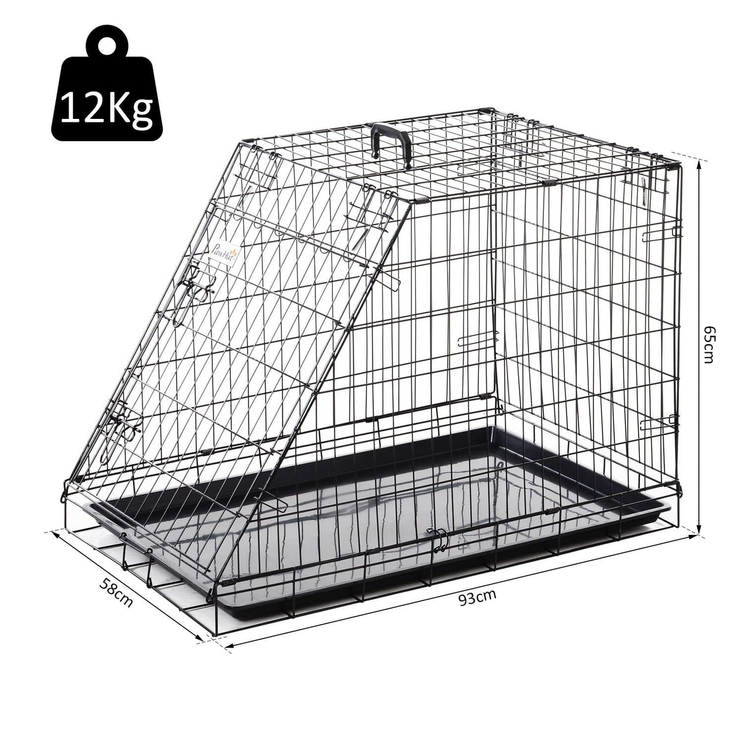 Collapsible Trapeze Dog Travel Cage - image 2