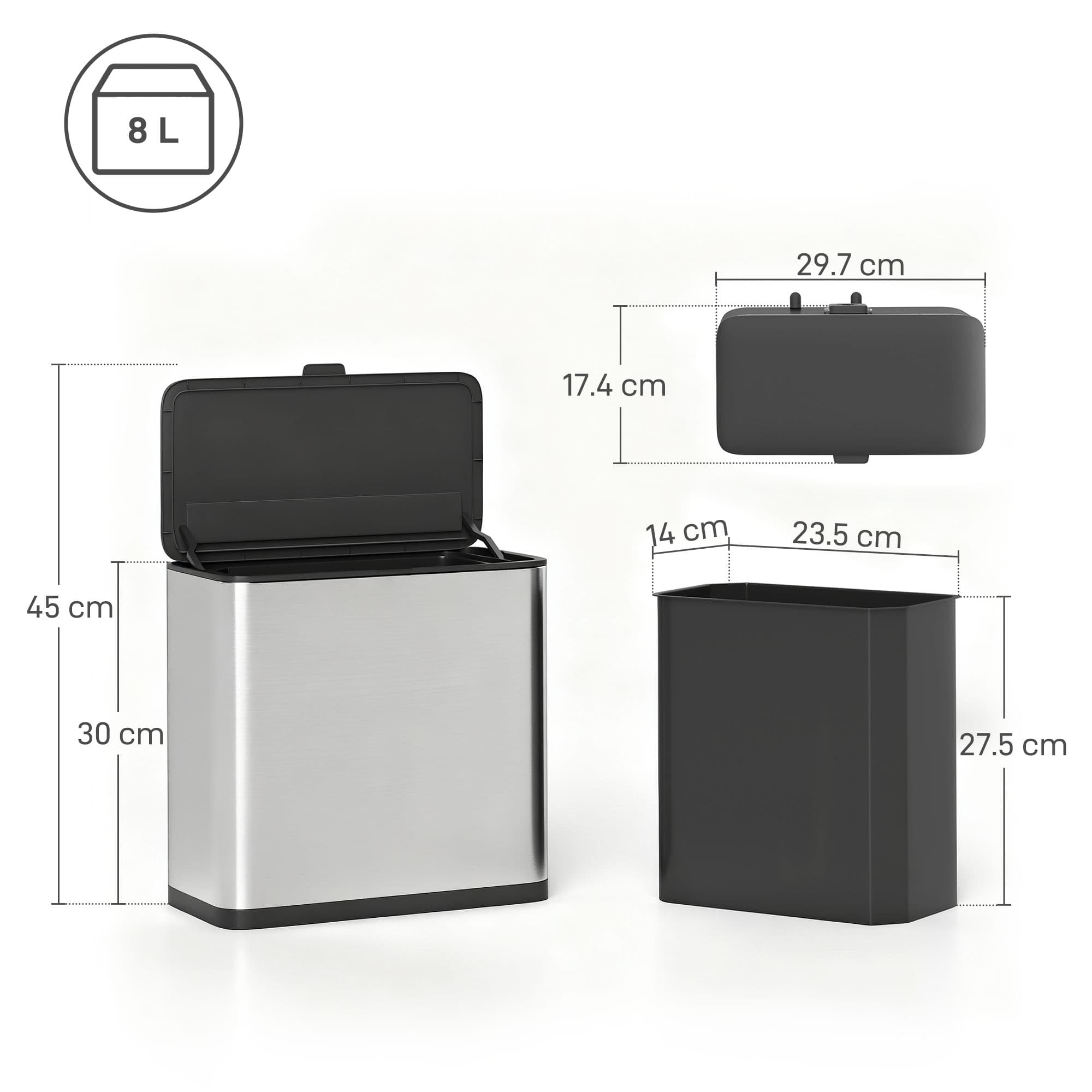 Compact 8L Hanging Kitchen Bin for Small Spaces - image 2