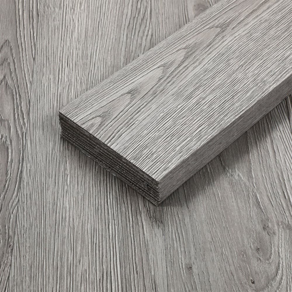 Peel-and-Stick Vinyl Floor Planks in Grey Wood Effect - image 7
