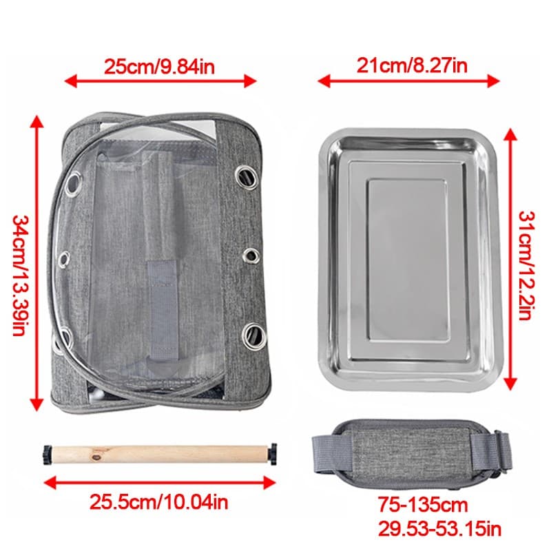 Portable Bird Carrier Bag for Parrots and Small Pets - image 6