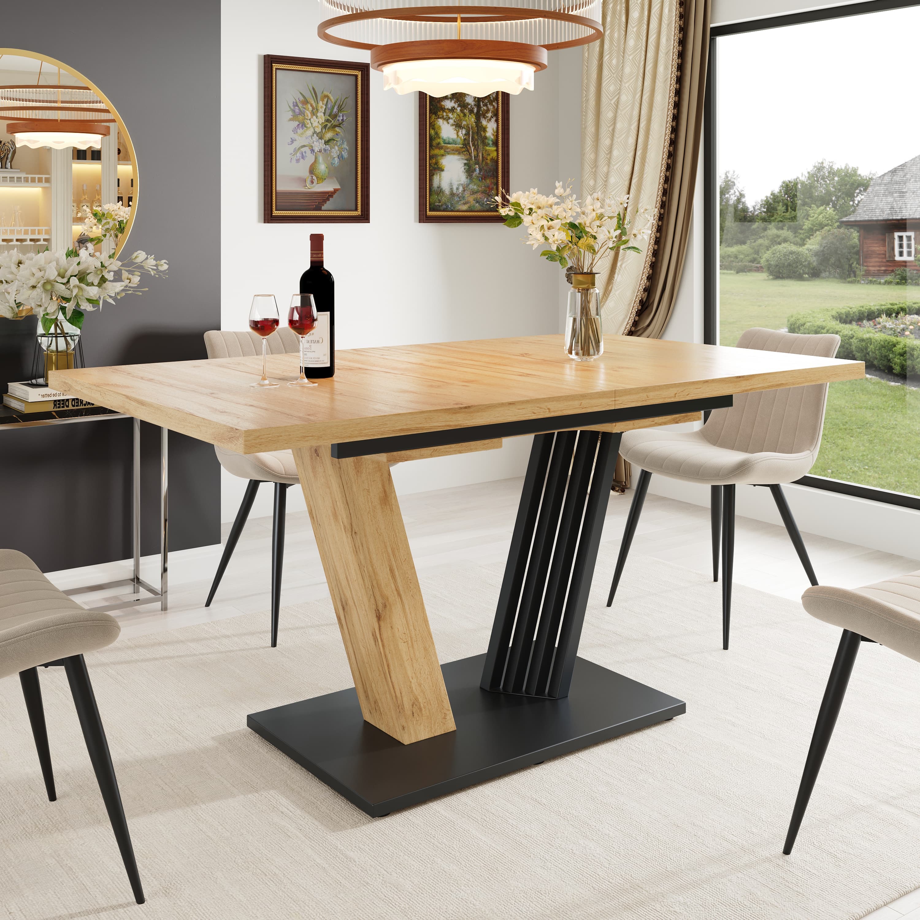 Extendable Dining Table for Kitchen & Living Room - image 1
