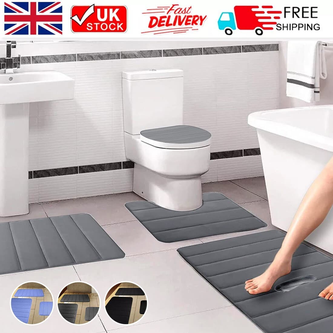 Soft Memory Foam Bath Mats That Actually Dry Fast - image 8