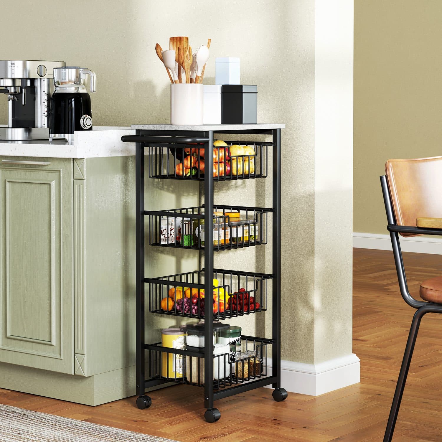4-Tier Mobile Kitchen Island - image 5