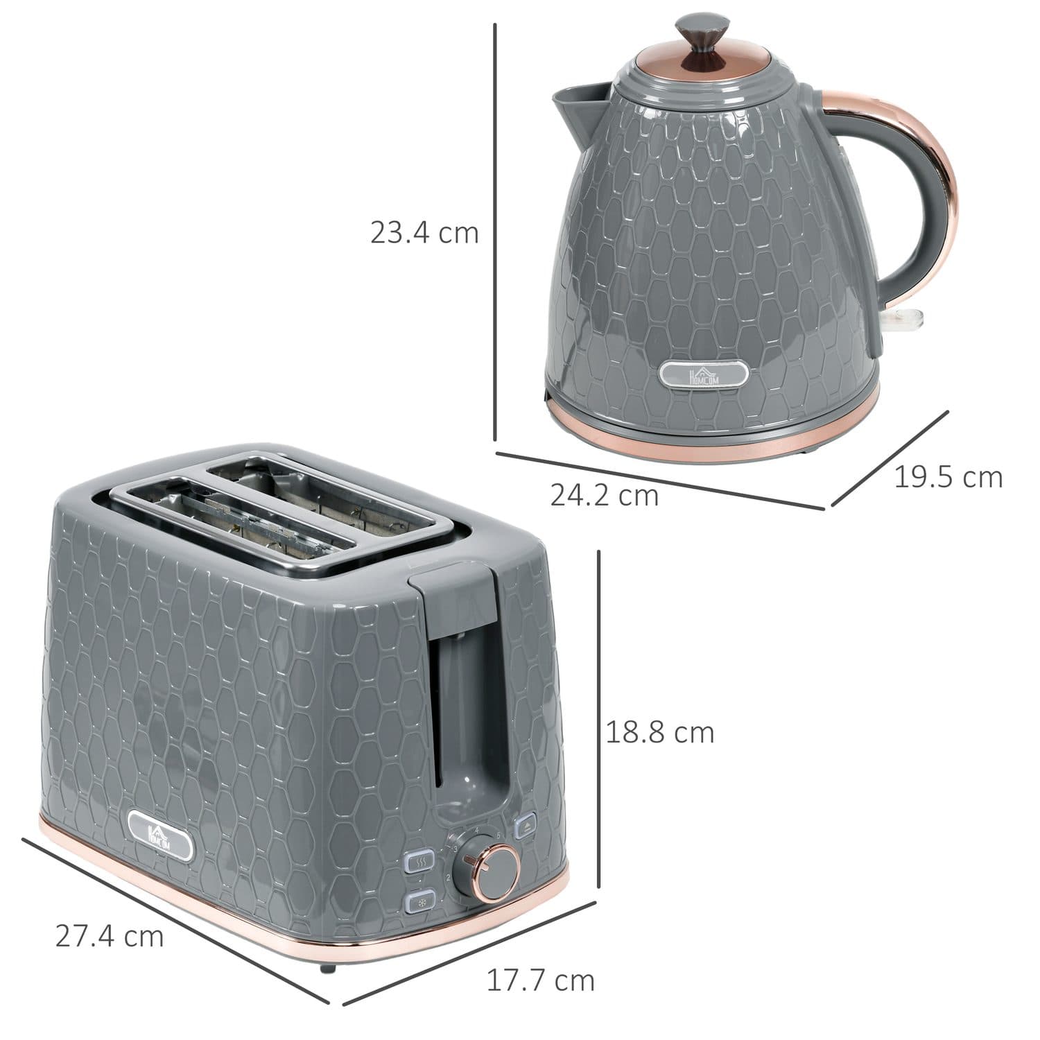 Grey Honeycomb Breakfast Set - image 1