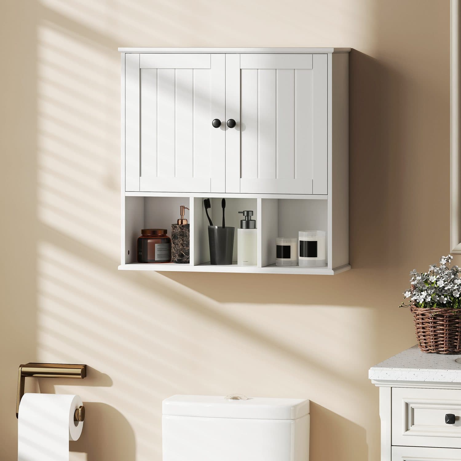 Farmhouse Bathroom Wall Cabinet - image 4