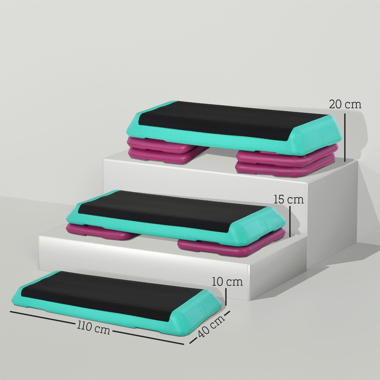3-Level Adjustable Aerobic Step with Non-Slip Top - image 3