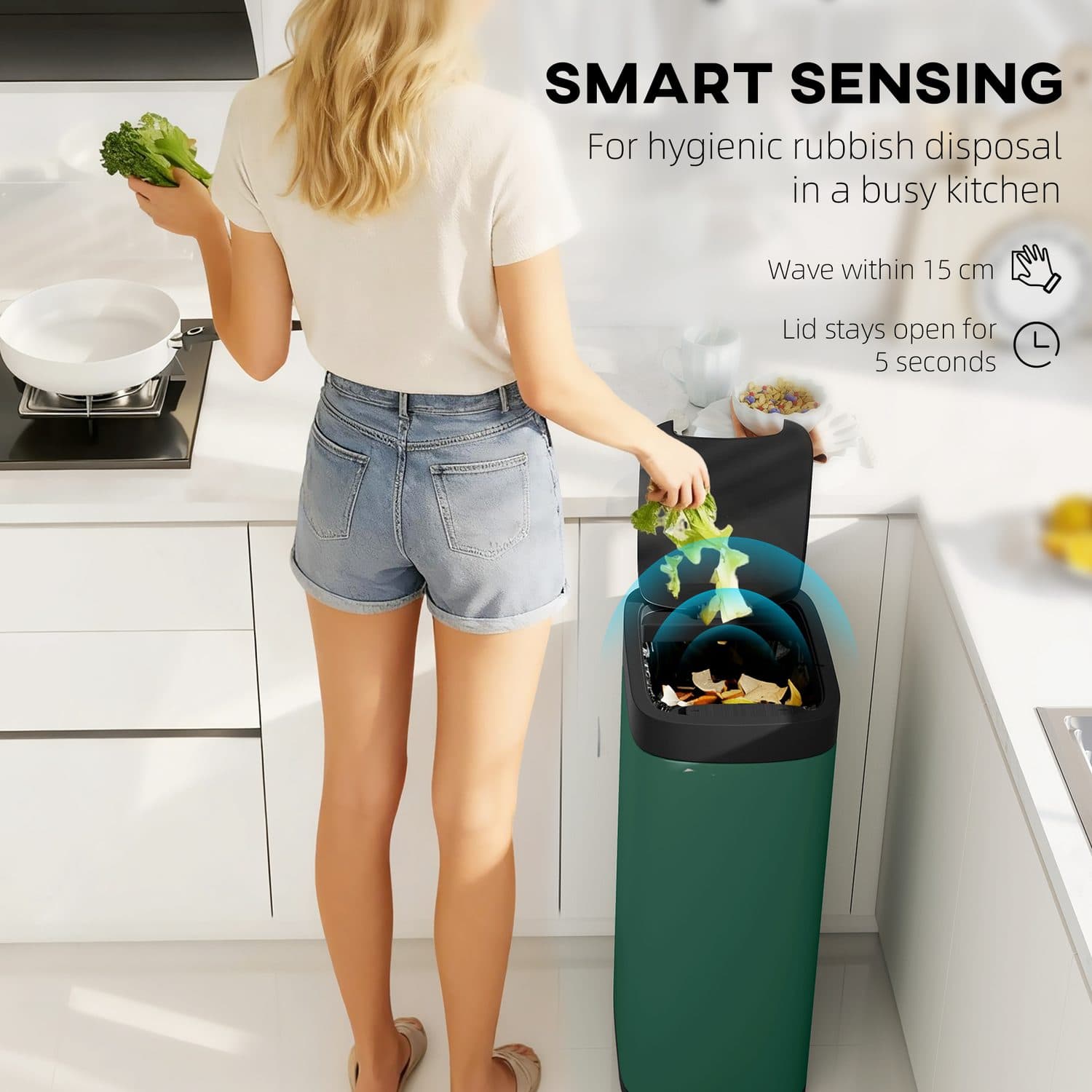 The Hands-Free 50L Sensor Bin for Busy Kitchens - image 4