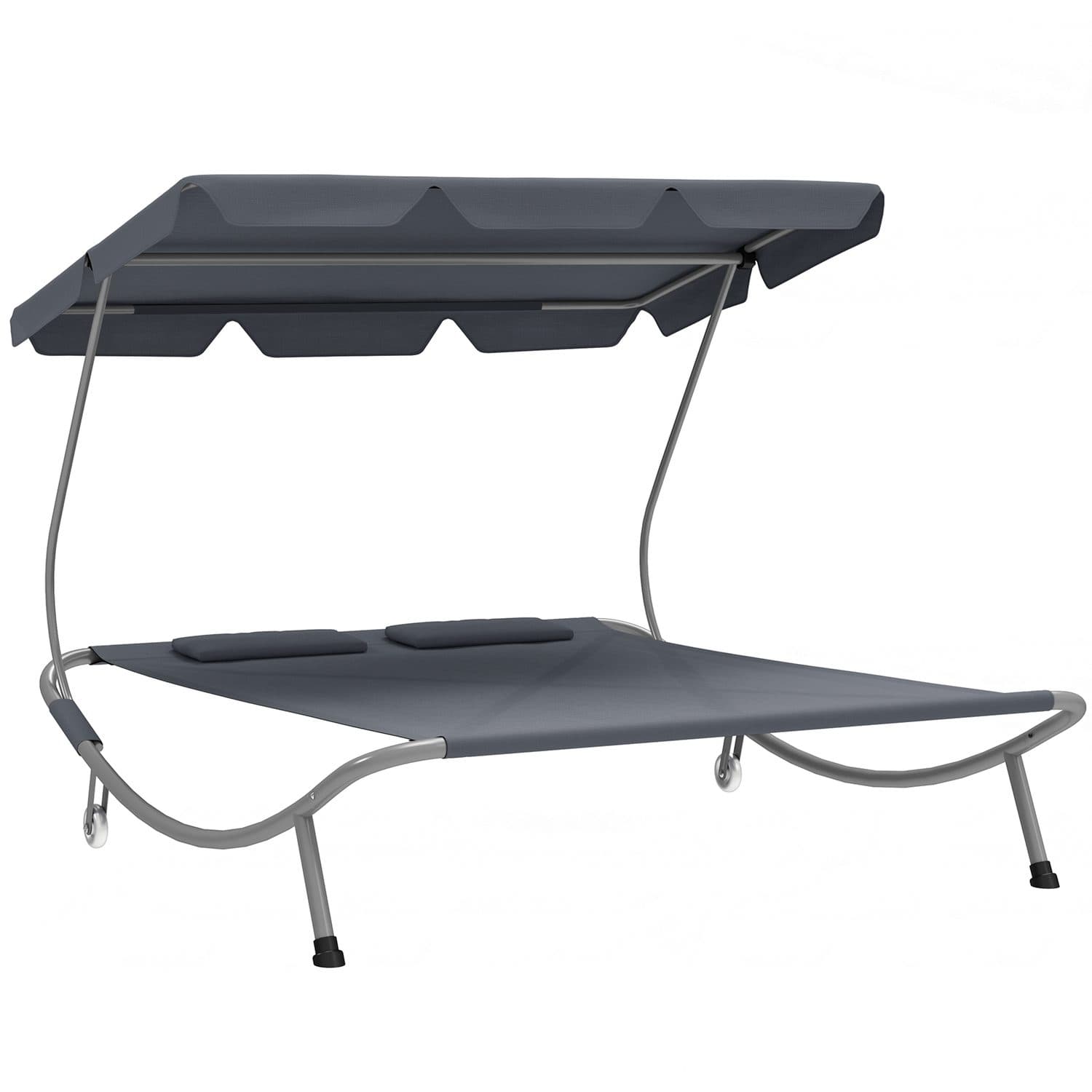Double Outdoor Bed - Light Grey