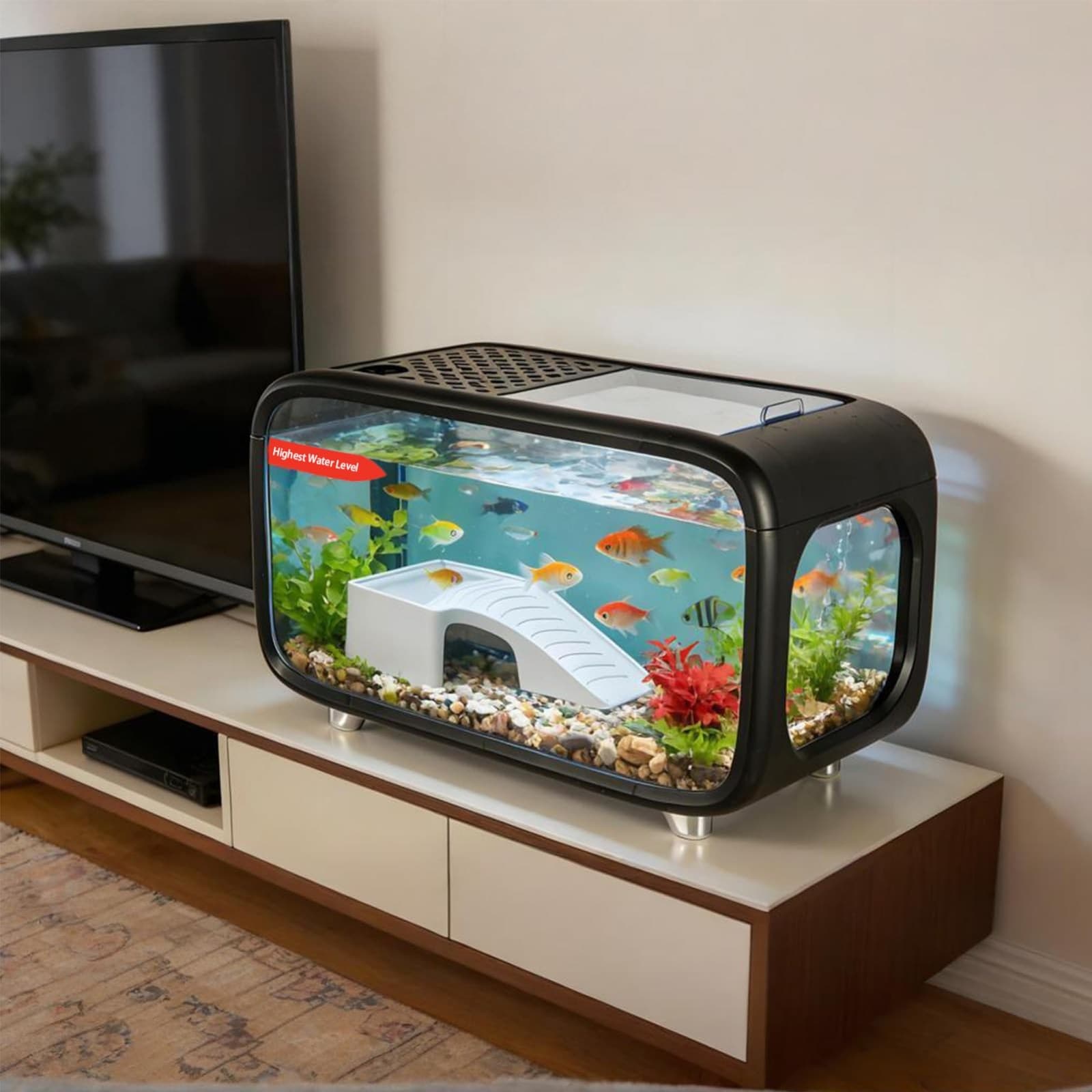 Compact Desktop Aquarium Kit for Betta Fish - image 1