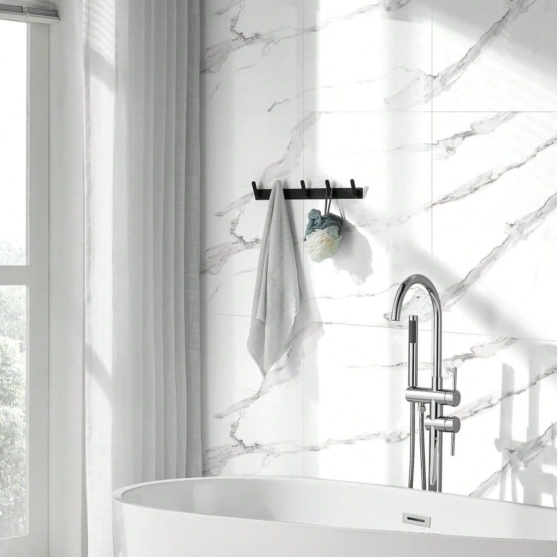 Cover Your Walls in Marble-Effect Tiles Without Grouting - image 6