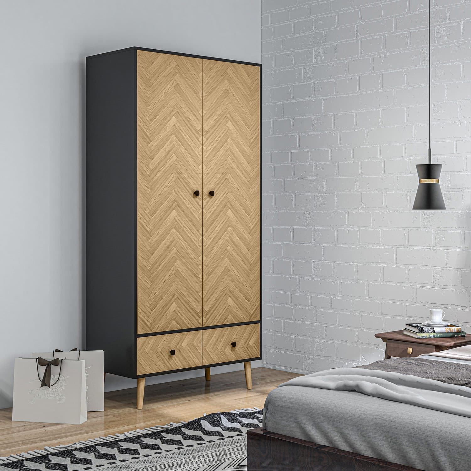Modern Wood Grain Wardrobe - image 3