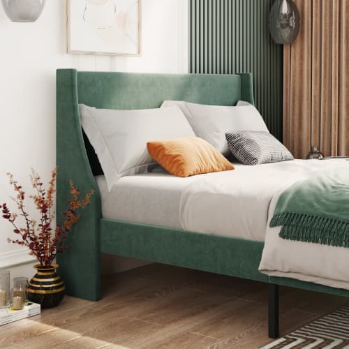 Upholstered Single 3FT Bed Frame in Soft Grey Linen - image 2