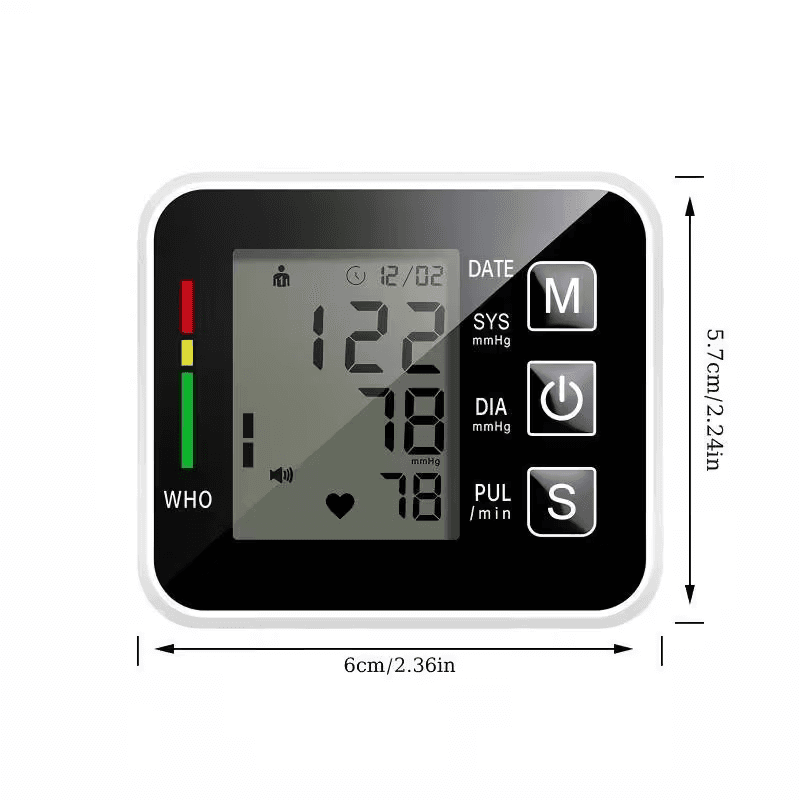 Smart Wrist Blood Pressure Monitor with Voice Announcement - image 1