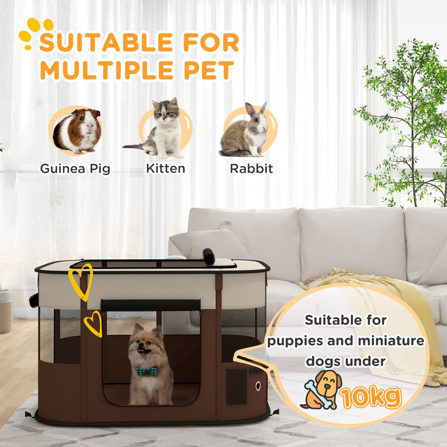 Foldable Pet Playpen for Indoor and Outdoor Use - image 4