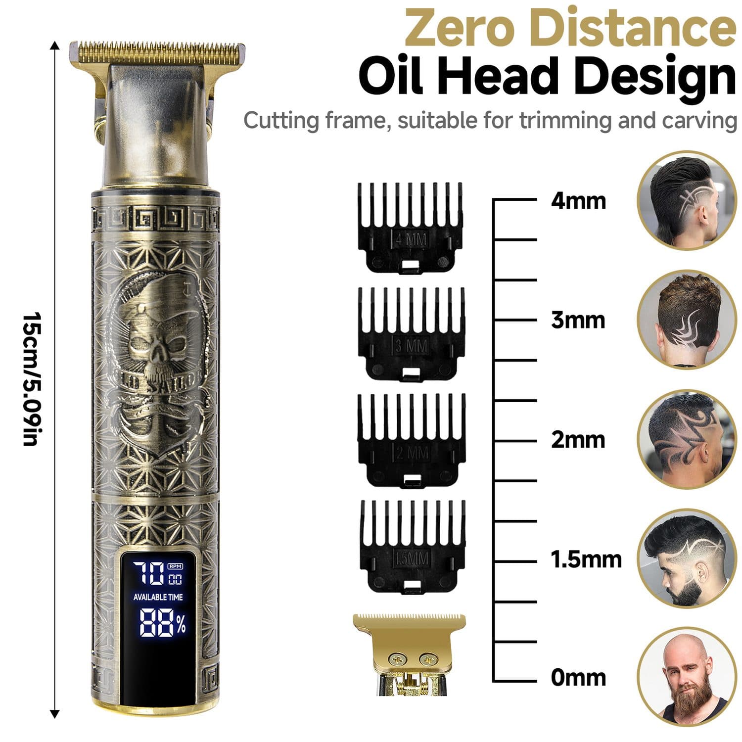 Professional Cordless Hair Clippers & Beard Trimmer - image 9