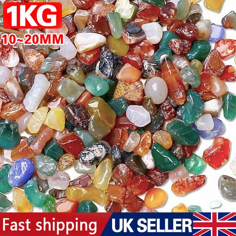 1kg Mixed Natural Tumble Stones for Healing & Decoration - image 7