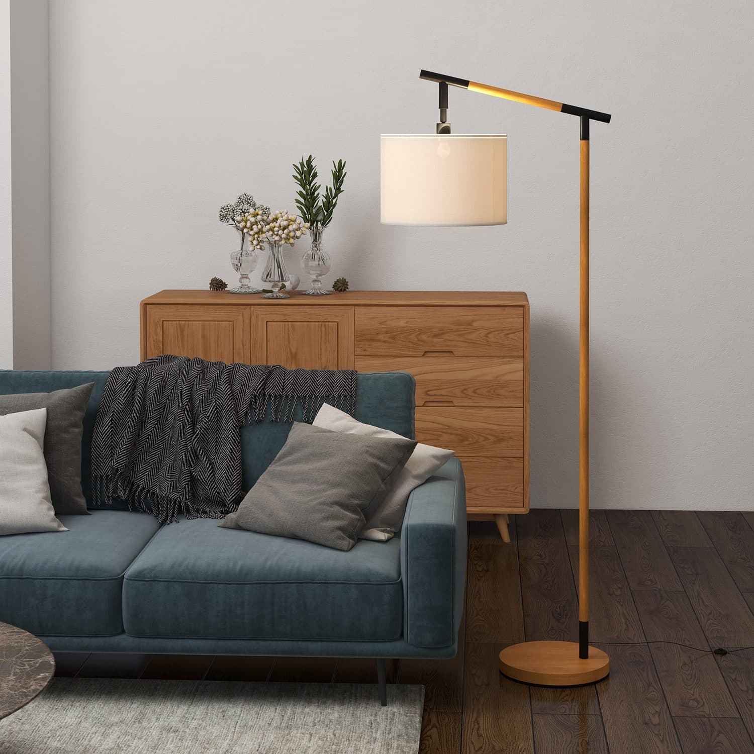 Flexible Brown Floor Lamp - image 5