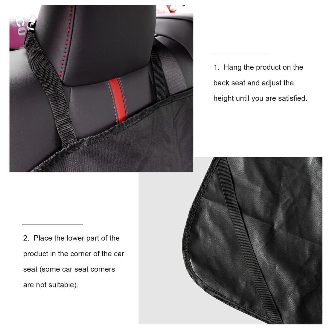 Non-Slip Waterproof Hammock Cover for Car Rear Seats - image 4
