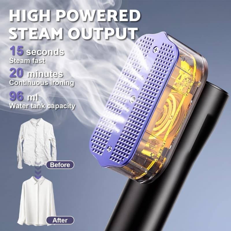 Compact Travel Steamer That Heats Up in 30 Seconds - image 7
