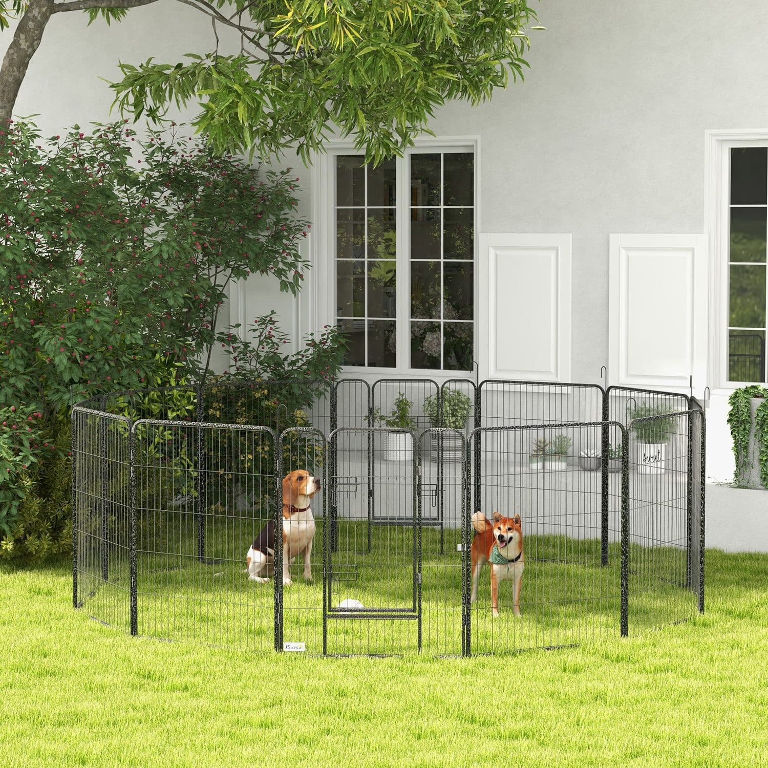 PawHut 12 Panel Heavy Duty Puppy Playpen - image 5