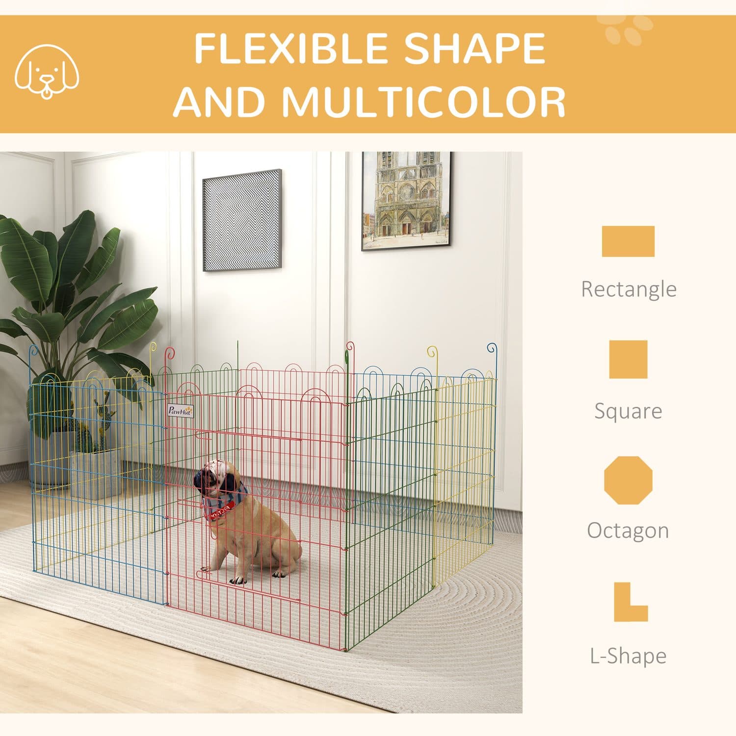 8 Panel Pet Playpen for Cats, Puppies and Small Animals - image 5