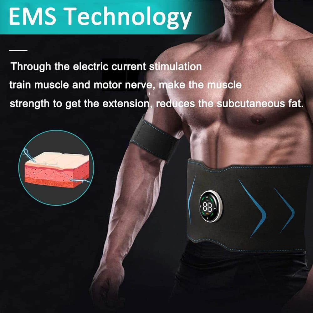 USB Rechargeable EMS Abdominal Muscle Toning Belt - image 6