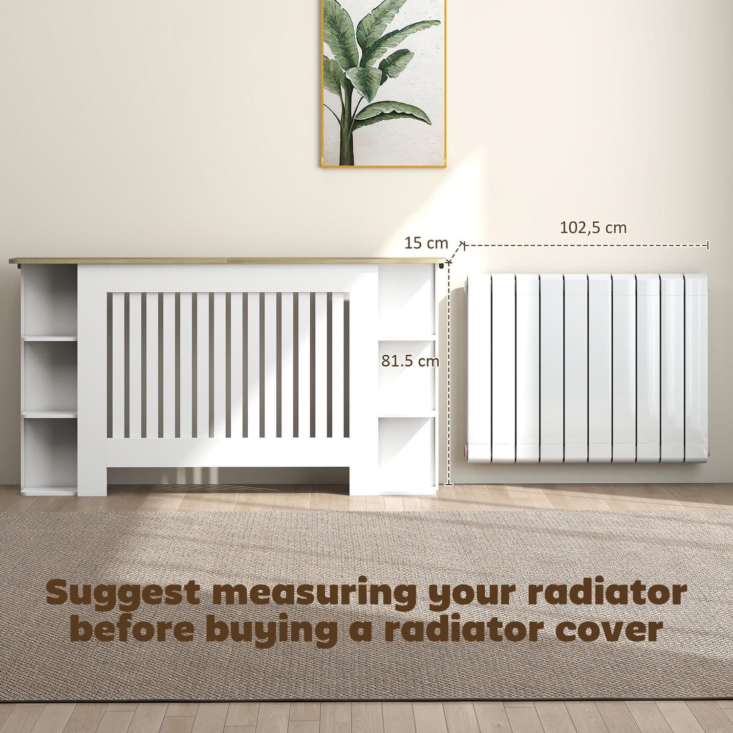 Large White Radiator Cover - image 4