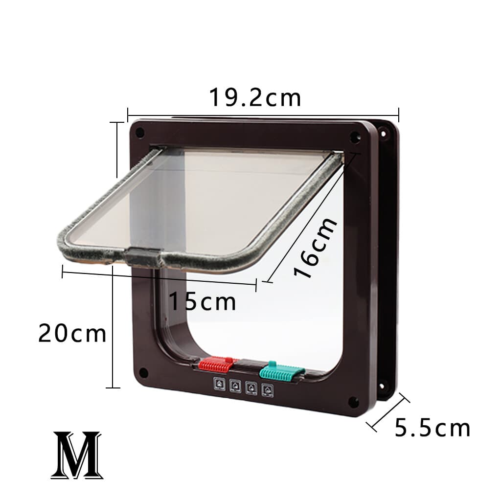 Magnetic Cat Flap with 4-Way Locking Control - image 3