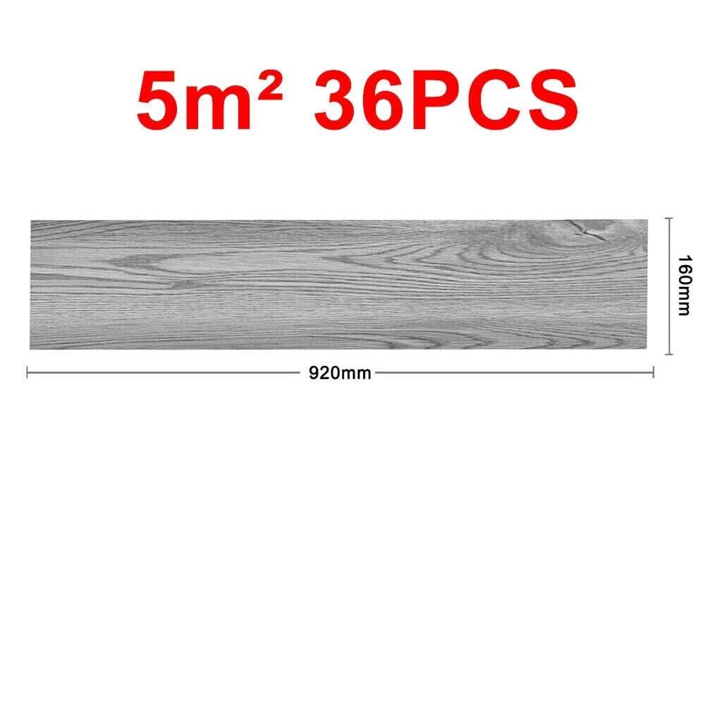 Peel-and-Stick Vinyl Floor Planks in Grey Wood Effect - image 4