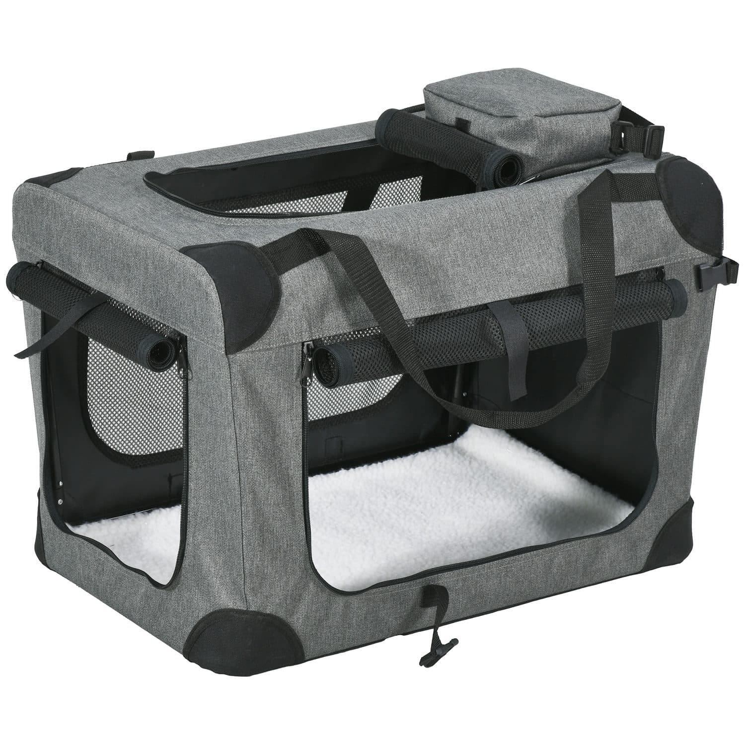 Foldable Oxford Fabric Pet Carrier with Mesh Windows