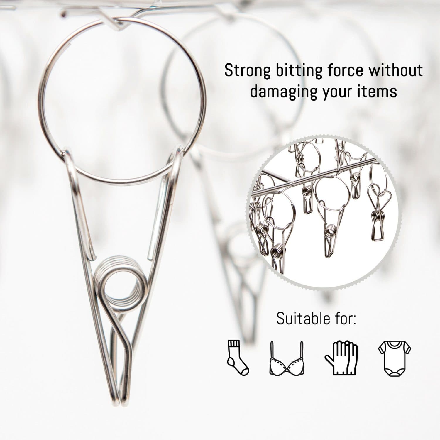Stainless Steel Sock Hanger for Effortless Air Drying - image 6