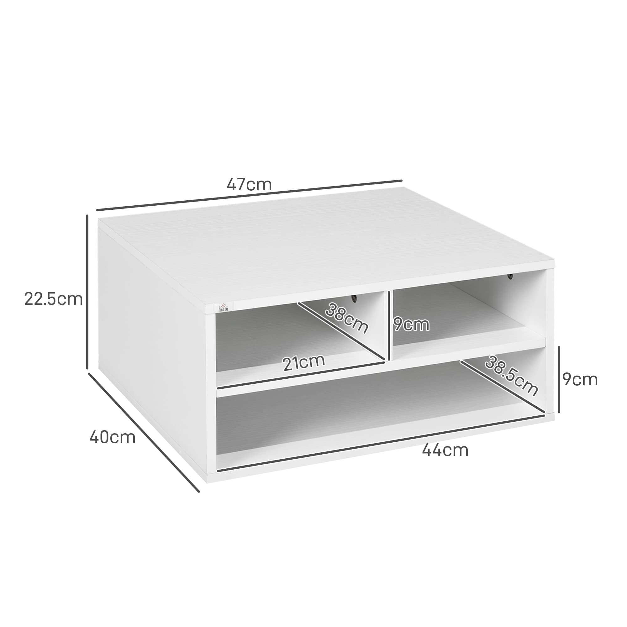 White Printer Storage Cabinet for Office Organisation - image 4