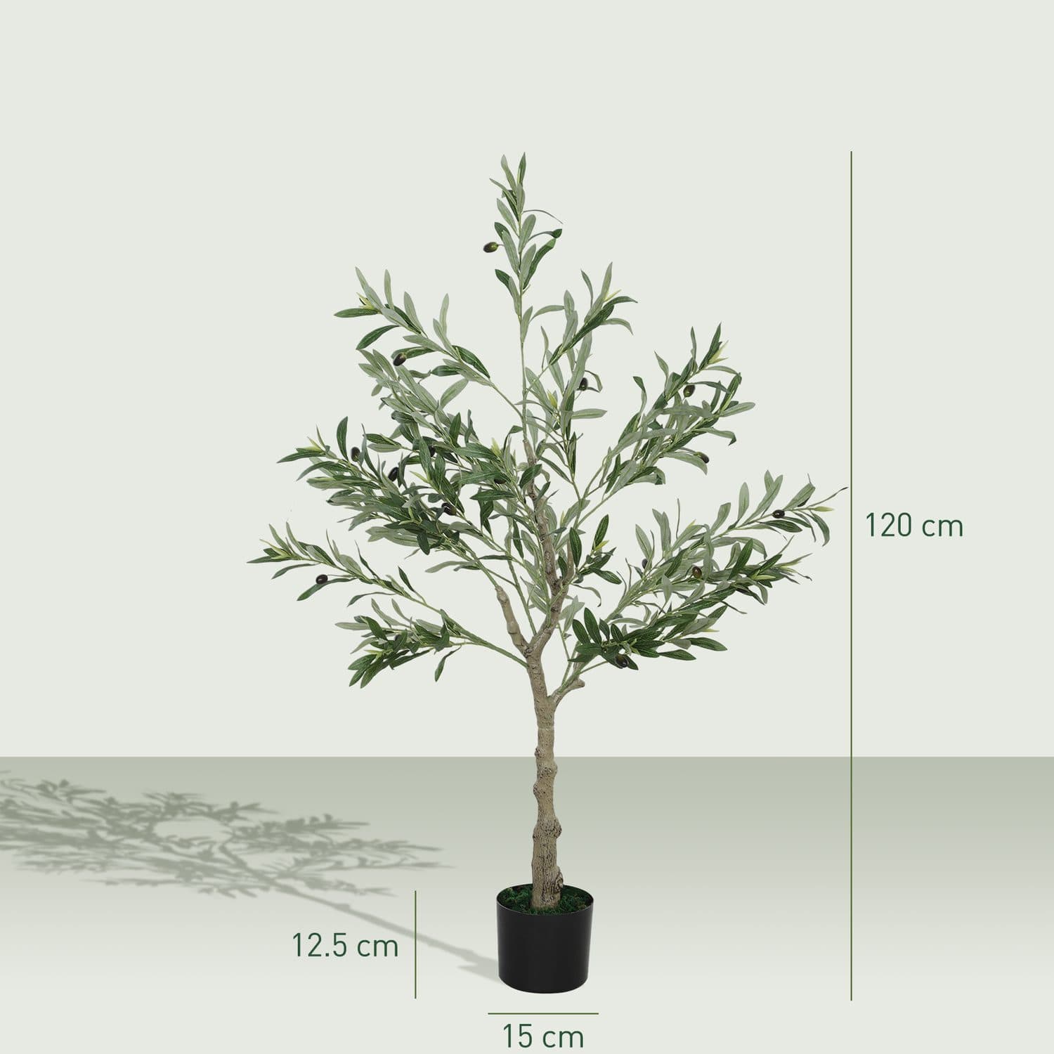 Set of Two Artificial Olive Trees for Easy Greenery - image 2