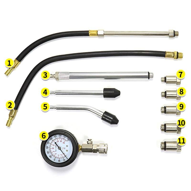 11 Piece Petrol Engine Compression Tester Kit - image 3