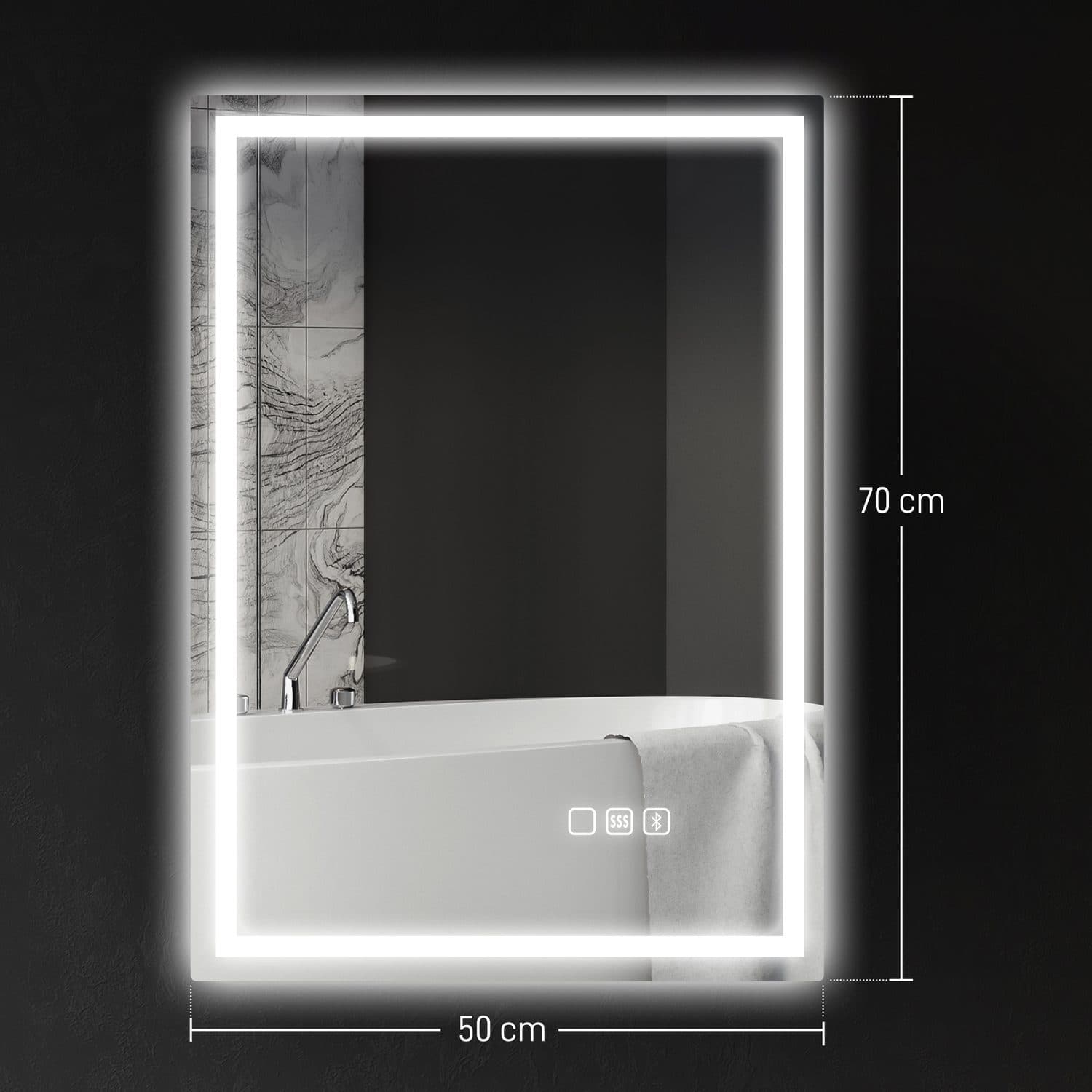 Bluetooth LED Mirror - image 1