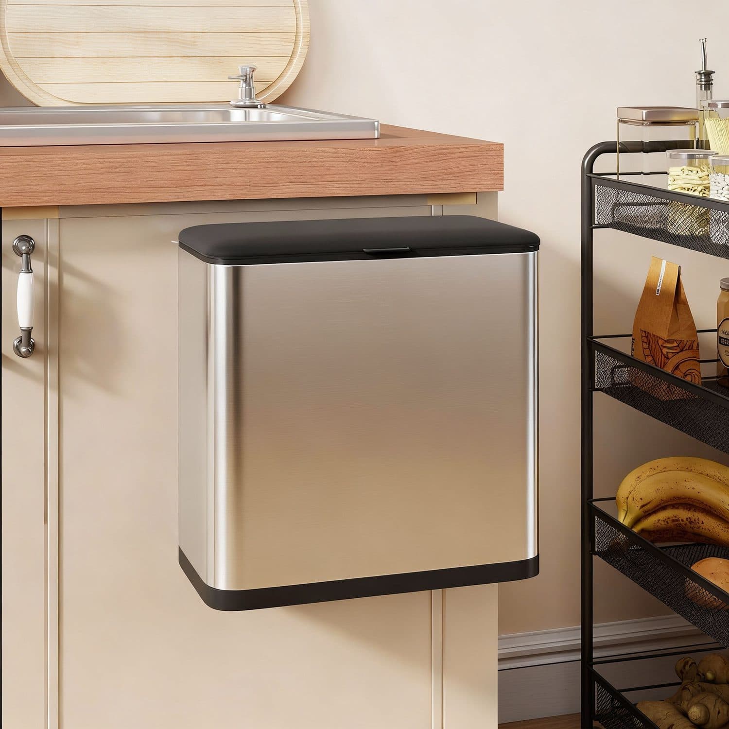 Compact 8L Hanging Kitchen Bin for Small Spaces - image 1