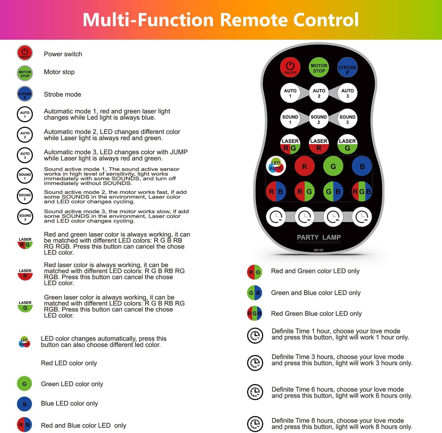 RGB Party Laser Projector Light for Rooms and Events - image 1