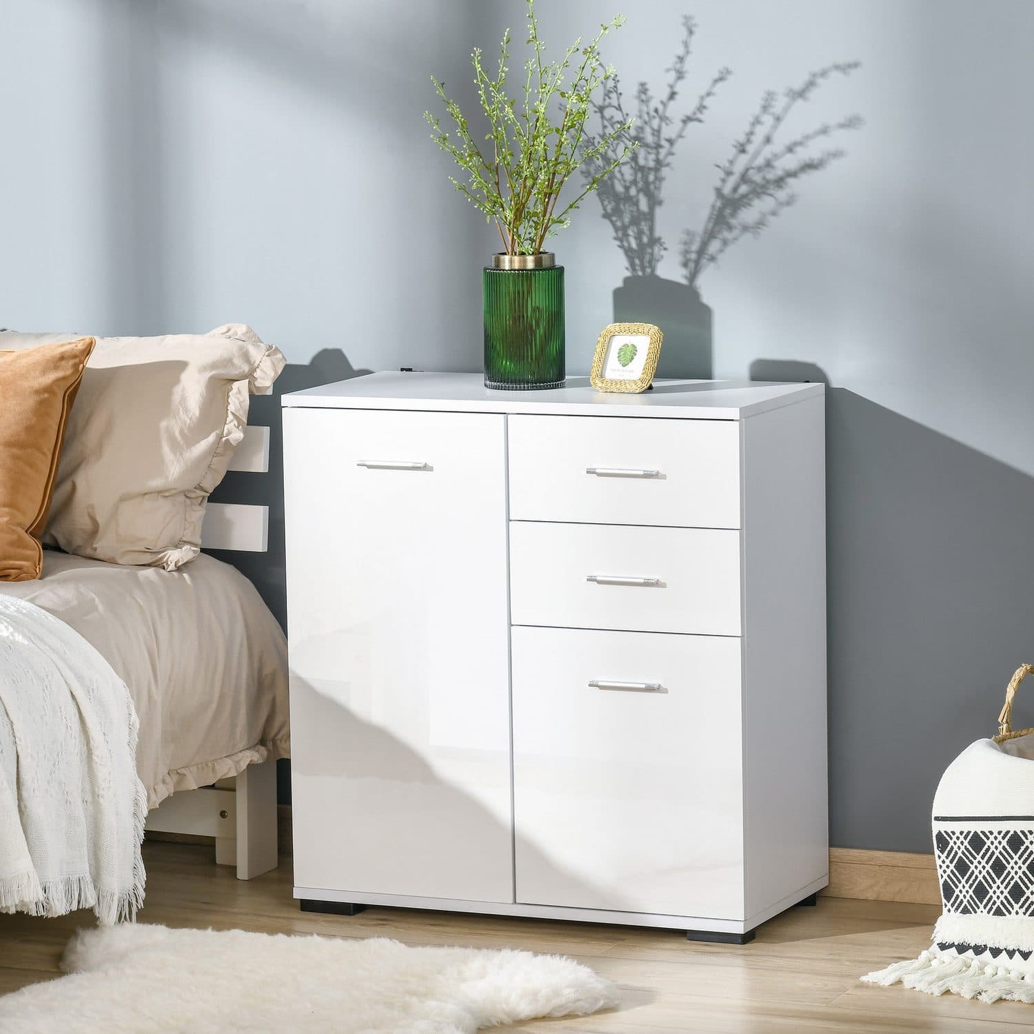 High Gloss White Sideboard - image 1