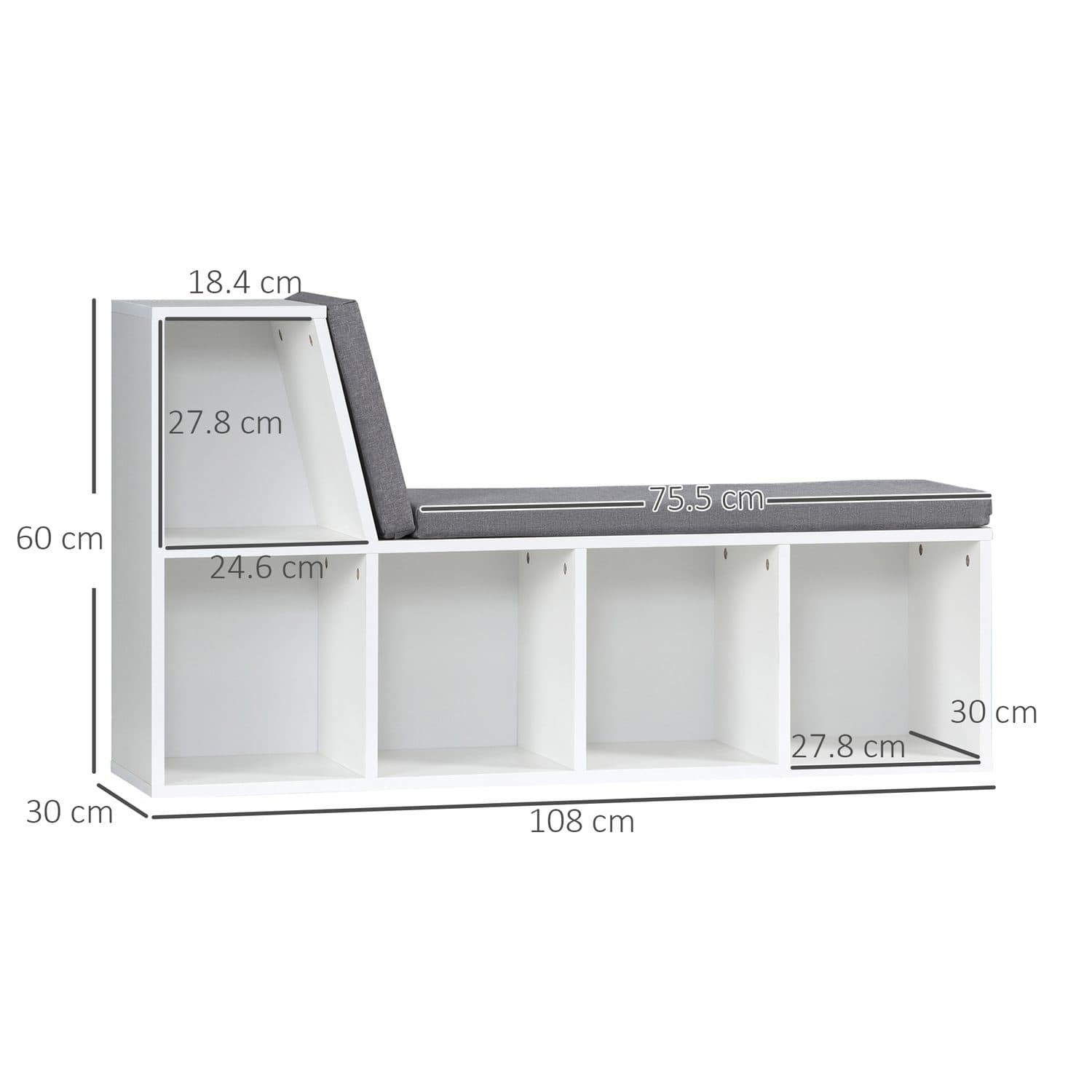 Cushioned Reading Bookcase - image 1