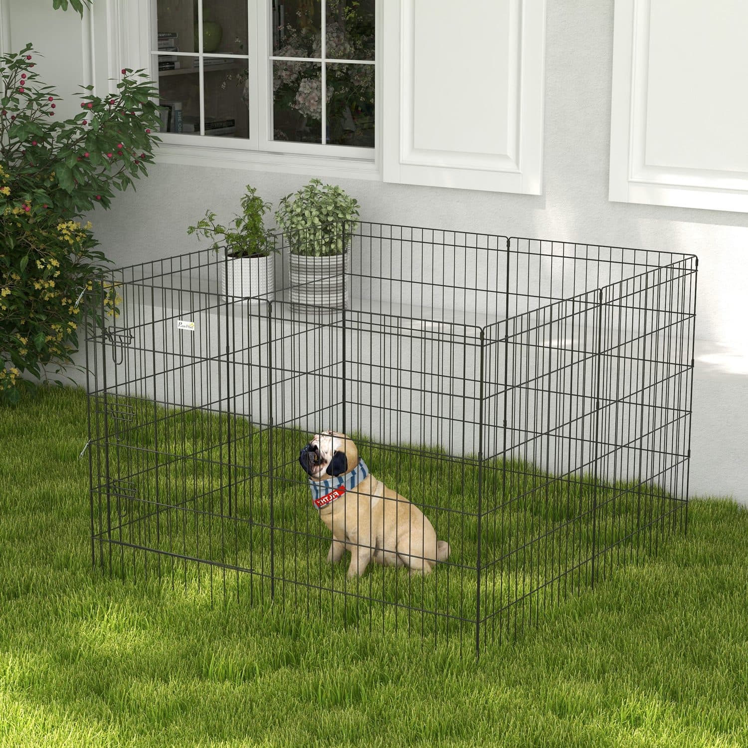 8 Panel Configurable Dog Pen for Indoor and Outdoor Use - image 3