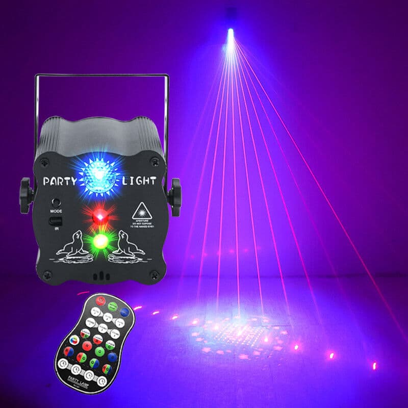 Compact RGB laser party light with remote control - image 5