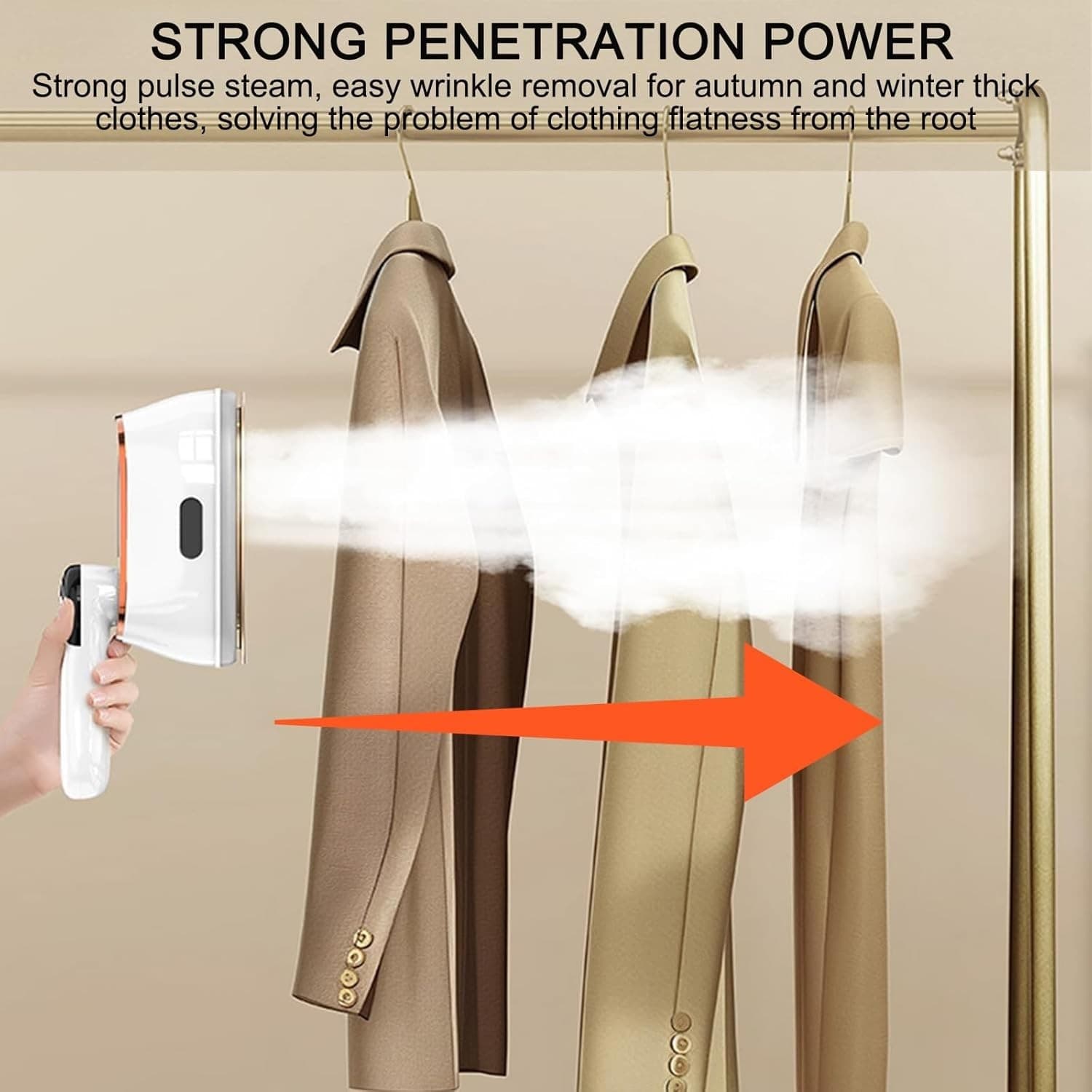 Powerful 1200W Handheld Garment Steamer & Iron - image 4
