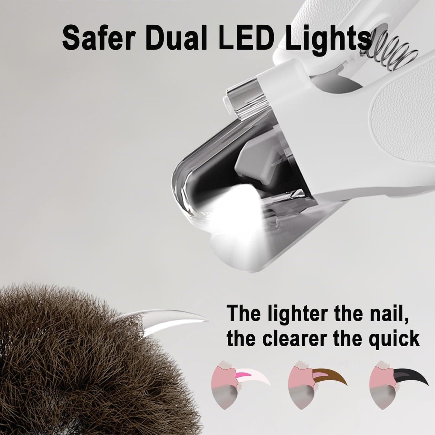 2-in-1 Pet Nail Clipper & Grinder with Dual LED Lights - image 1