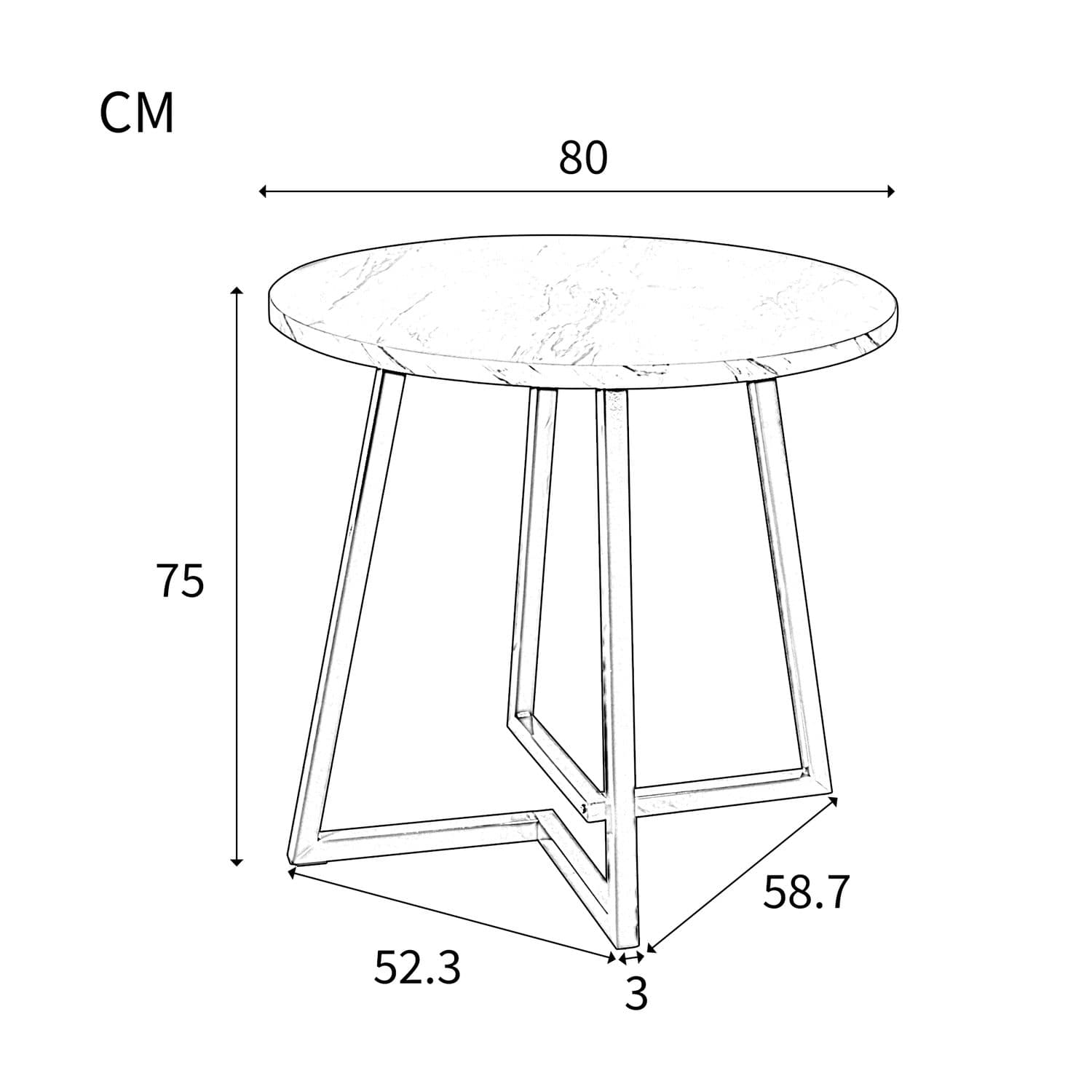 Modern 5-Piece Round Dining Set - image 4