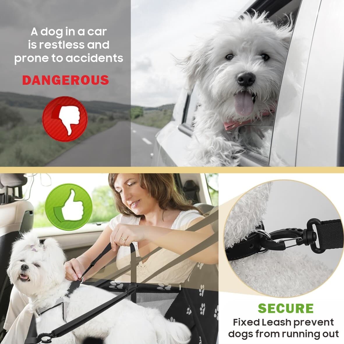 Portable Dog Car Seat & Travel Booster - image 7