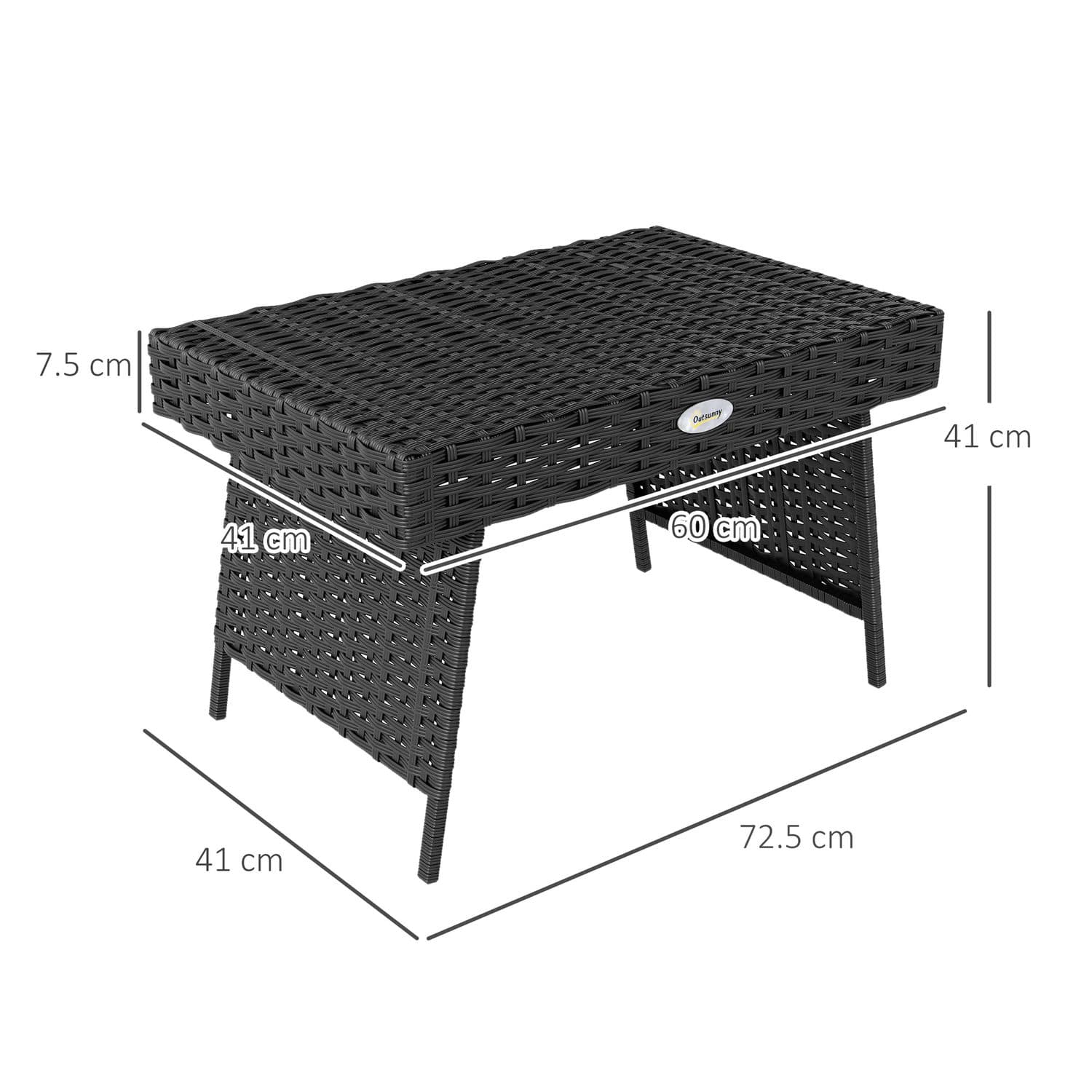 Foldable Rattan Coffee Table - image 1