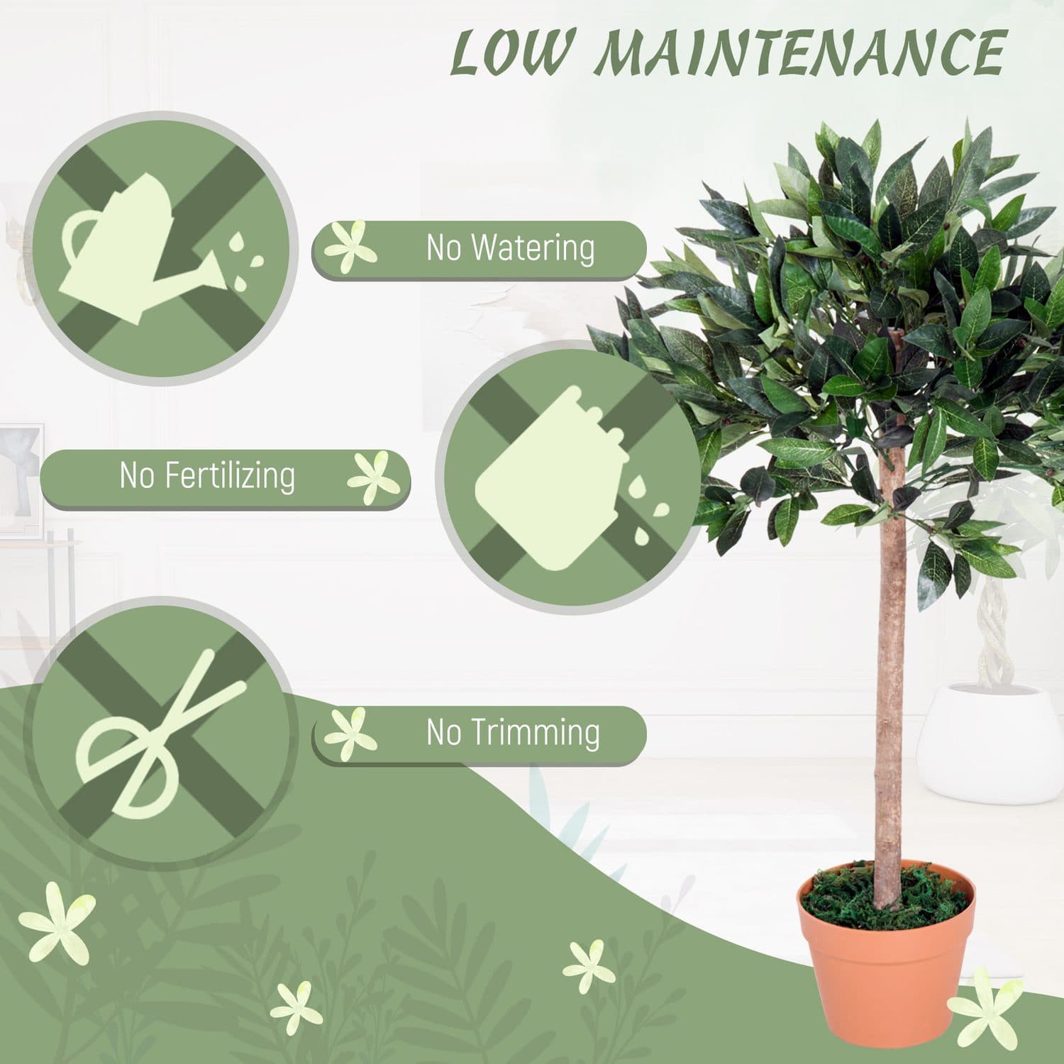 Lifelike 3ft Artificial Olive Tree - image 1